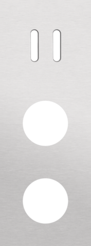 Niko - Drievoudige afdekplaat, verticaal 71 mm centerafstand, voor - 155-56958