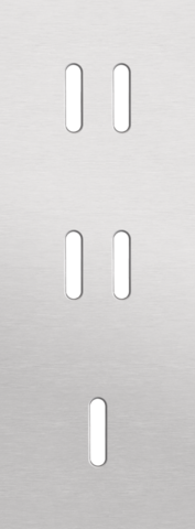 Niko - Drievoudige afdekplaat, verticaal 71 mm centerafstand, voor - 155-56954