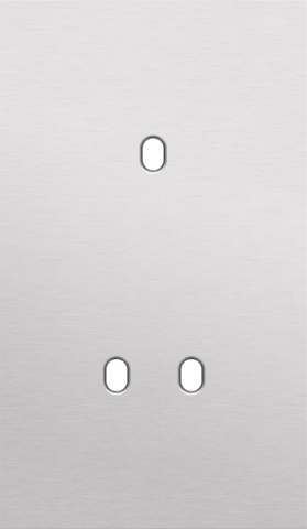 Niko - Tweevoudige afdekplaat, verticaal 60 mm centerafstand, voor - 155-57253