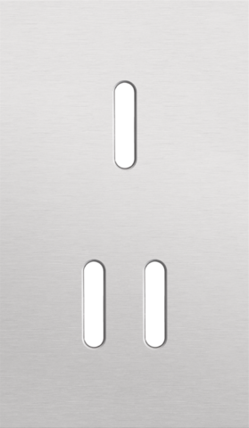 Niko - Tweevoudige afdekplaat, verticaal 60 mm centerafstand, voor - 155-56253