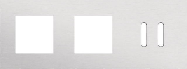 Niko - Drievoudige afdekplaat, horizontaal 71 mm centerafstand,voor - 155-56708