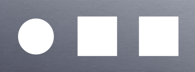 Niko - Drievoudige afdekplaat, horizontaal 71 mm centerafstand,voor - 226-74703