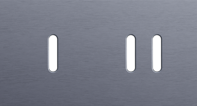 Niko - Tweevoudige afdekplaat, horizontaal 71 mm centerafstand, voo - 226-56803