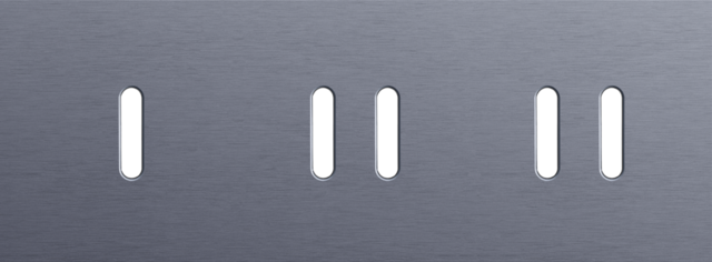 Niko - Drievoudige afdekplaat, horizontaal 71 mm centerafstand,voor - 226-56703