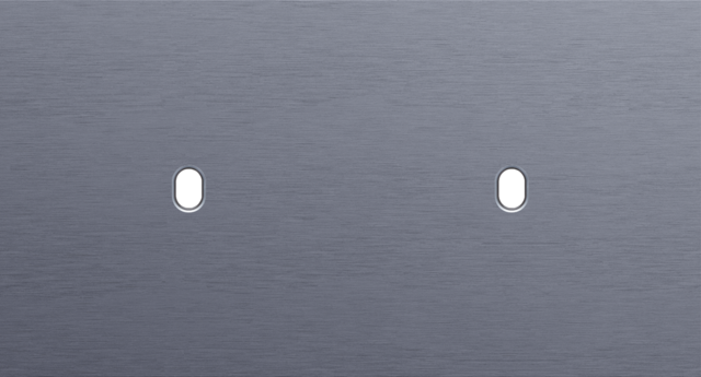 Niko - Tweevoudige afdekplaat, horizontaal 71 mm centerafstand, voo - 226-57801