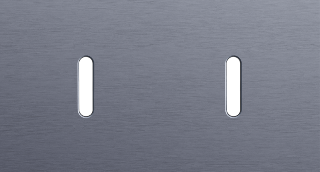 Niko - Tweevoudige afdekplaat, horizontaal 71 mm centerafstand, voo - 226-56801