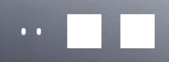 Niko - Drievoudige afdekplaat, horizontaal 71 mm centerafstand,voor - 226-57707