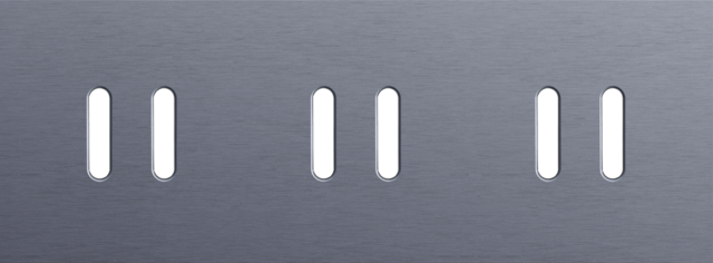 Niko - Drievoudige afdekplaat, horizontaal 71 mm centerafstand, voo - 226-56702