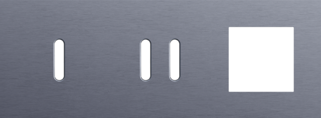 Niko - Drievoudige afdekplaat, horizontaal 71 mm centerafstand,voor - 226-56723