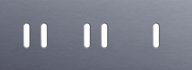 Niko - Drievoudige afdekplaat, horizontaal 71 mm centerafstand,voor - 226-56704