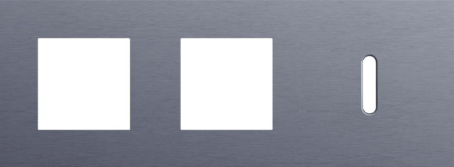Niko - Drievoudige afdekplaat, horizontaal 71 mm centerafstand,voor - 226-56706