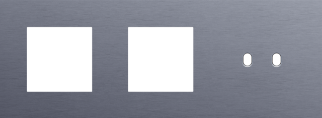Niko - Drievoudige afdekplaat, horizontaal 71 mm centerafstand,voor - 226-57708