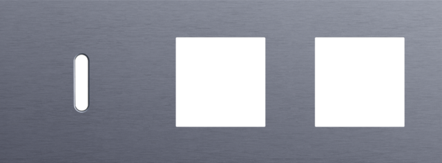 Niko - Drievoudige afdekplaat, horizontaal 71 mm centerafstand,voor - 226-56705