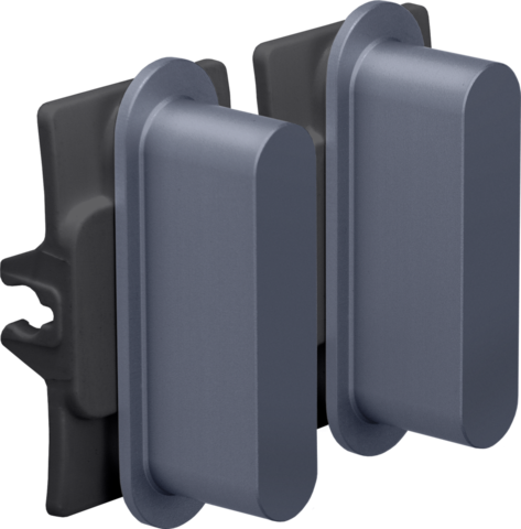 Niko - Rocker set voor tweevoudige schakelfuncties, alu blue g - 226-56002
