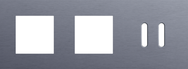 Niko - Drievoudige afdekplaat, horizontaal 71 mm centerafstand,voor - 226-56708