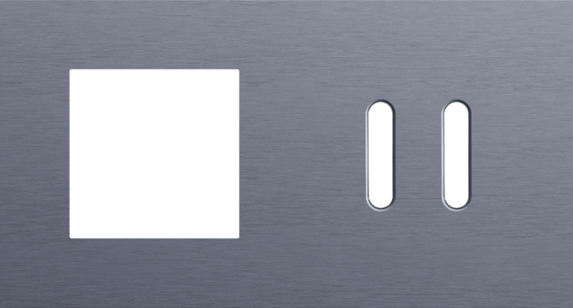 Niko - Tweevoudige afdekplaat, horizontaal 71 mm centerafstand,voor - 226-56808