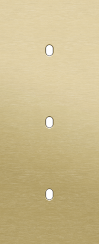 Niko - Drievoudige afdekplaat, verticaal 60 mm centerafstand, voor - 227-57351