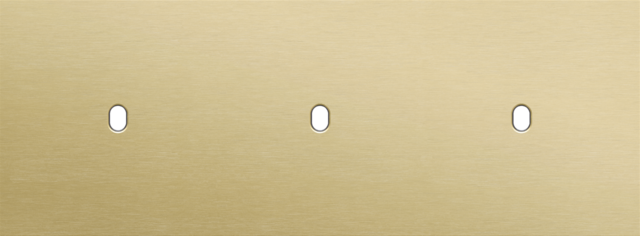 Niko - Drievoudige afdekplaat, horizontaal 71 mm centerafstand,voor - 227-57701