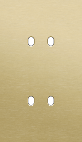 Niko - Tweevoudige afdekplaat, verticaal 60 mm centerafstand, voor - 227-57252