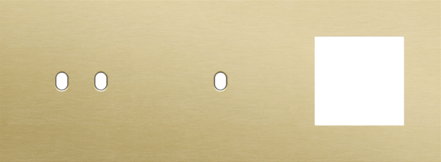Niko - Drievoudige afdekplaat, horizontaal 71 mm centerafstand,voor - 227-57721