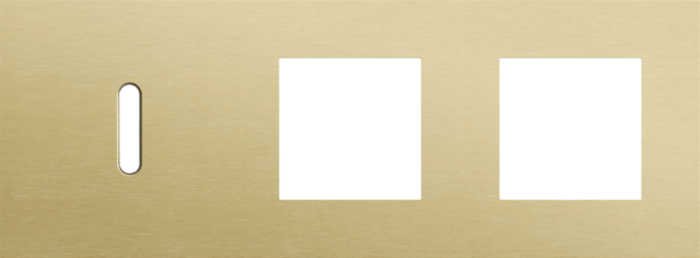 Niko - Drievoudige afdekplaat, horizontaal 71 mm centerafstand,voor - 227-56705