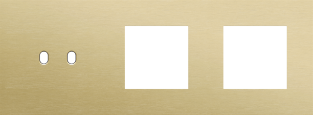 Niko - Drievoudige afdekplaat, horizontaal 71 mm centerafstand,voor - 227-57707