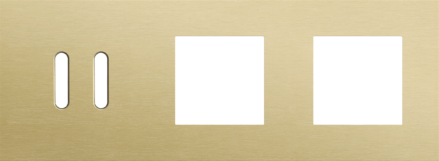 Niko - Drievoudige afdekplaat, horizontaal 71 mm centerafstand,voor - 227-56707