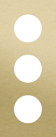 Niko - Drievoudige afdekplaat, 60 mm centerafstand, voor drie stopc - 227-74301