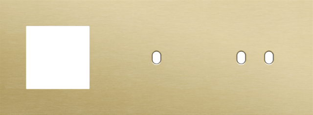 Niko - Drievoudige afdekplaat, horizontaal 71 mm centerafstand,voor - 227-57720
