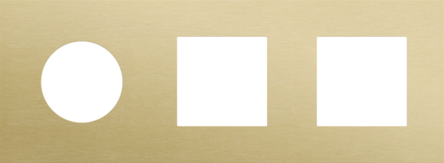 Niko - Drievoudige afdekplaat, horizontaal 71 mm centerafstand,voor - 227-74703