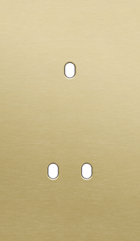 Niko - Tweevoudige afdekplaat, verticaal 60 mm centerafstand, voor - 227-57253