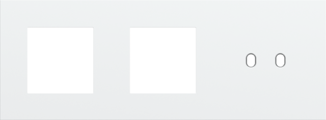 Niko - Drievoudige afdekplaat, horizontaal 71 mm centerafstand,voor - 154-57708