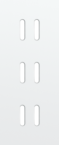 Niko - Drievoudige afdekplaat, verticaal 60 mm centerafstand, voor - 154-56352