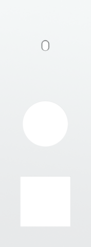 Niko - Drievoudige afdekplaat, verticaal 71 mm centerafstand, voor - 154-57959