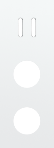 Niko - Drievoudige afdekplaat, verticaal 71 mm centerafstand, voor - 154-56958