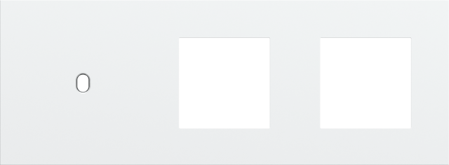 Niko - Drievoudige afdekplaat, horizontaal 71 mm centerafstand,voor - 154-57705