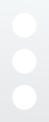Niko - Drievoudige afdekplaat, 60 mm centerafstand, voor drie stopc - 154-74301
