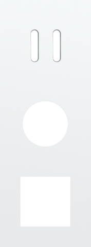 Niko - Drievoudige afdekplaat, verticaal 71 mm centerafstand, voor - 154-56960