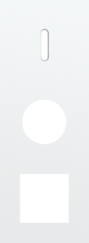 Niko - Drievoudige afdekplaat, verticaal 71 mm centerafstand, voor - 154-56959