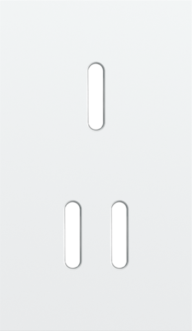Niko - Tweevoudige afdekplaat, verticaal 60 mm centerafstand, voor - 154-56253