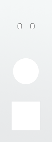 Niko - Drievoudige afdekplaat, verticaal 71 mm centerafstand, voor - 154-57960