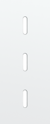 Niko - Drievoudige afdekplaat, verticaal 60 mm centerafstand, voor - 154-56351