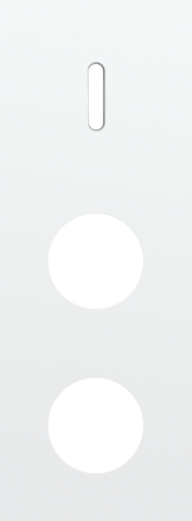 Niko - Drievoudige afdekplaat, verticaal 71 mm centerafstand, voor - 154-56957