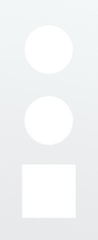 Niko - Drievoudige afdekplaat, verticaal 60 mm centerafstand, voor - 154-74302