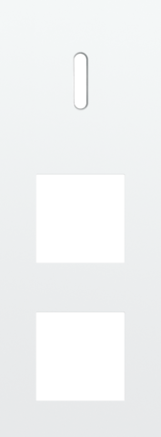 Niko - Drievoudige afdekplaat, verticaal 71 mm centerafstand, voor - 154-56955