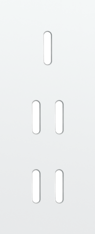 Niko - Drievoudige afdekplaat, verticaal 60 mm centerafstand, voor - 154-56353