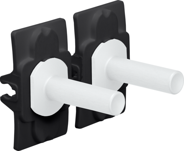 Niko - Toggle set voor tweevoudige schakelfuncties, steel whit - 154-57002
