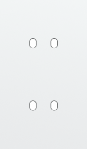 Niko - Tweevoudige afdekplaat, verticaal 60 mm centerafstand, voor - 154-57252
