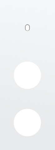 Niko - Drievoudige afdekplaat, verticaal 71 mm centerafstand, voor - 154-57957