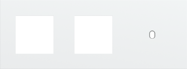 Niko - Drievoudige afdekplaat, horizontaal 71 mm centerafstand,voor - 154-57706